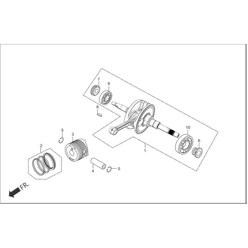 HERO DUET 110 (Euro 3) RULMAN 6205Z #HR110-DTI E1609